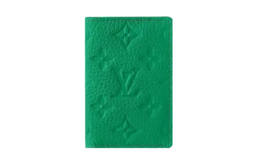 LOUIS VUITTON Leather Wallet Regular Men's Green