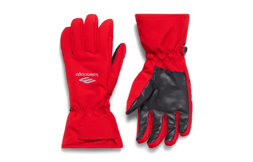 Balenciaga Polyester Gloves Women's Red