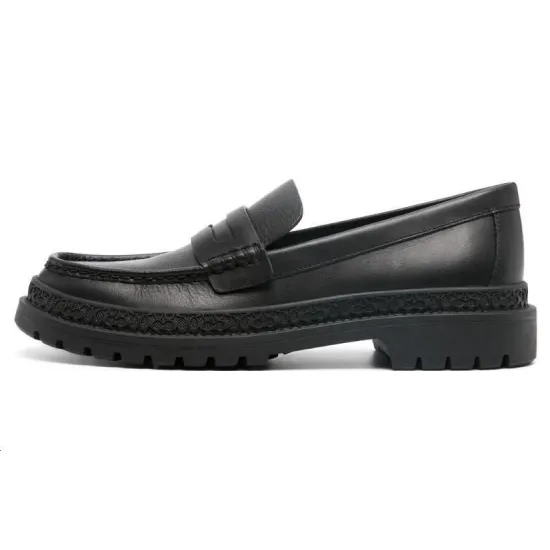 COACH Penny-slot Leather Loafers