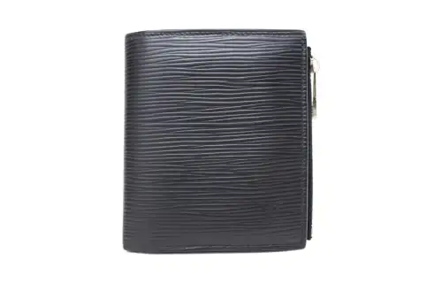 LOUIS VUITTON Epi Leather Wallet Men's Black