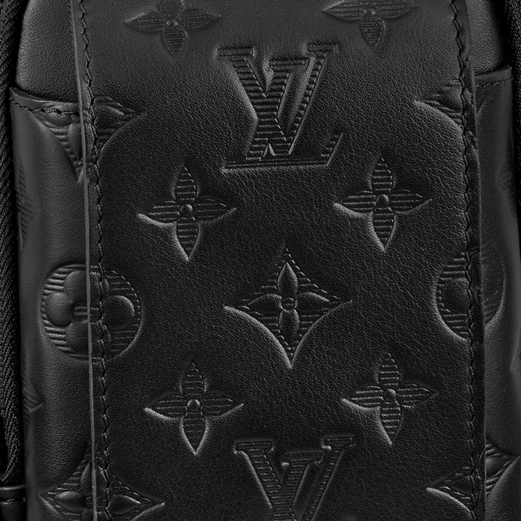 Мужская сумка Louis Vuitton Leather Monogram (черная) — фото 5