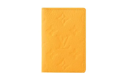 LOUIS VUITTON Pocket Organizer Taurillon Colormania Jaune Mat