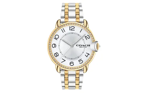 COACH ARDEN Wrist Watches Quartz Movement Steel Strap 36mm Silver Dial Women's Watch 30m Water Resistant