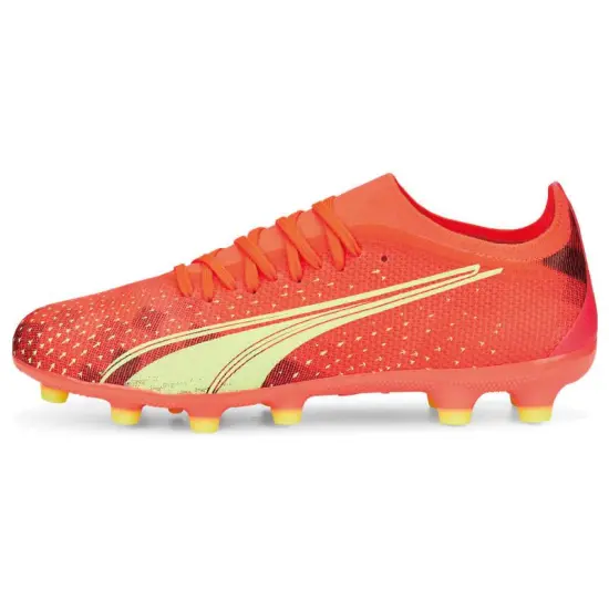 PUMA Ultra Match Soccer Shoes Men Low-Top Orange/Yellow