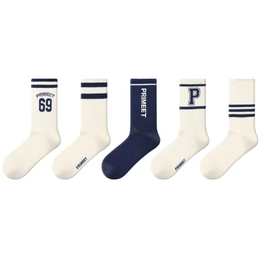 Primeet Crew Socks Unisex 5 Pack