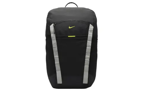 Nike Fabric Backpack Regular Men's Black & Micro Particle Gray & Atom Green