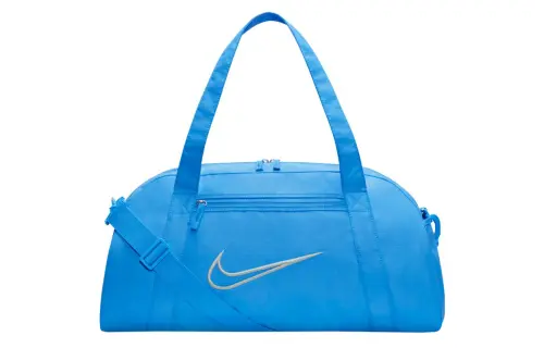 Nike Polyester Luggage Bag, Shoulder Bag, Crossbody Bag, Handbag, Travel Bag, Gym Bag Unisex Light Blue