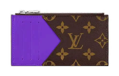 LOUIS VUITTON Coin Card Holder Colormania Dark Violet