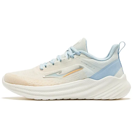 Erke Running Shoes Women's Low-Top Microcrystal White Jelly Orange