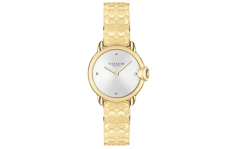 COACH Wrist Watches Quartz Movement Stainless Steel Strap 28mm Silver Dial Women's Watch Waterproof