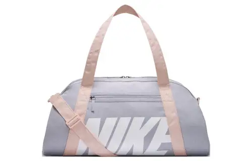 Nike Nike, adjustable capacious straps, luggage travel bag, peach sports bag, polyester