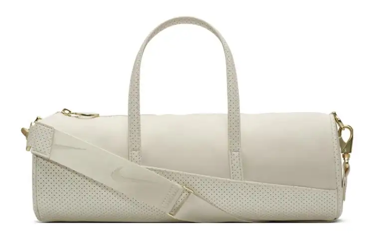 Nike Canvas Handbag, Canvas Bag, Portable Crossbody Bag, Shoulder Bag Regular Women's White