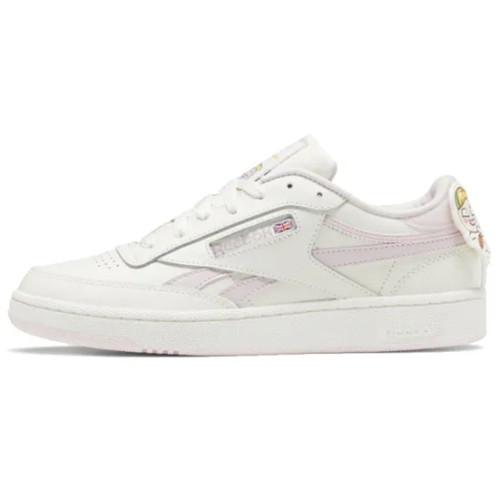 Reebok Club C Skateboarding Shoes Unisex Low-top White/pink