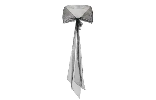 Maison Margiela Bow Detailed Sheer Scarf