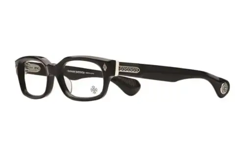 Chrome Hearts Irregular Shape Eyeglass Frames Unisex Black
