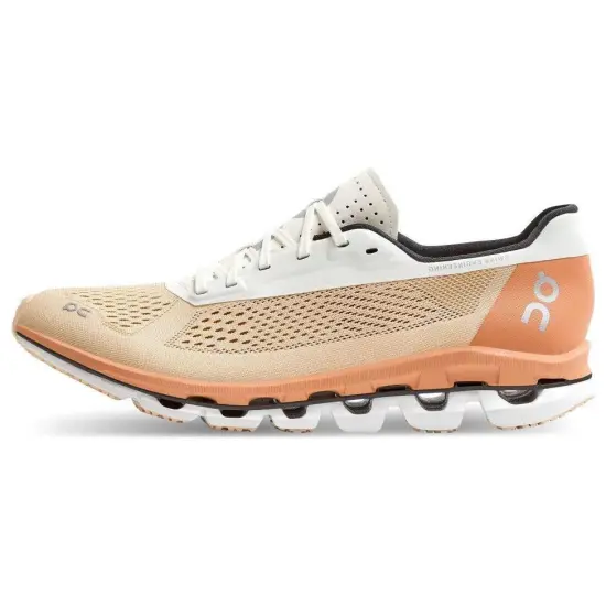 On Cloudboom Slip-Resistant Low-Top Athletic Shoes Women's White Orange