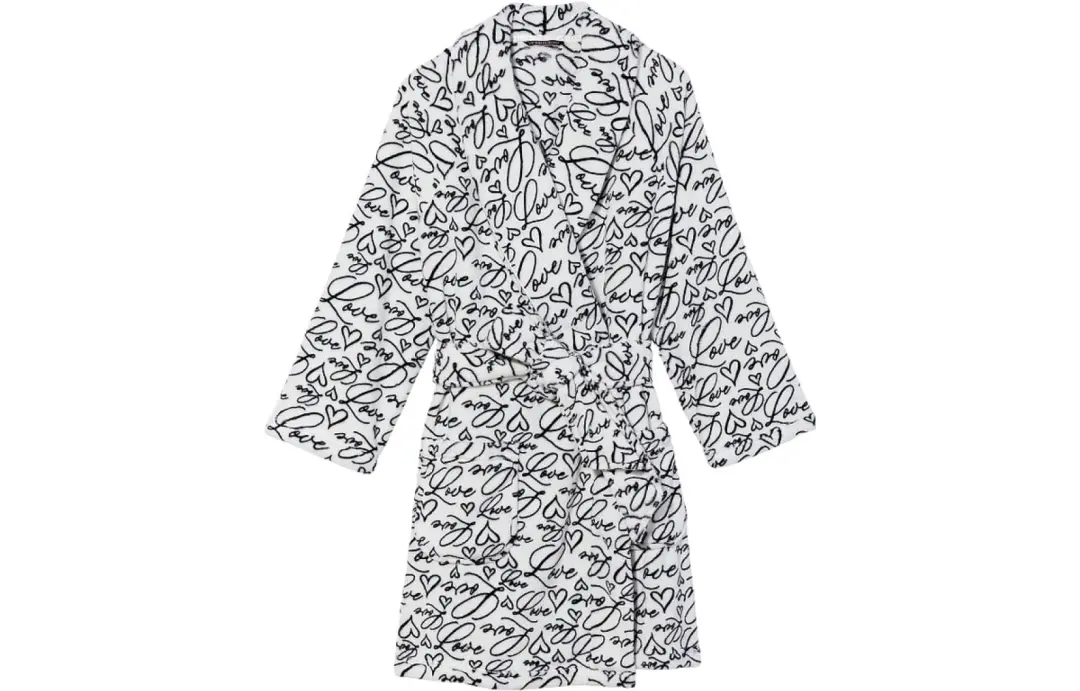 Victoria's Secret Sleep Robe Women's Black White
