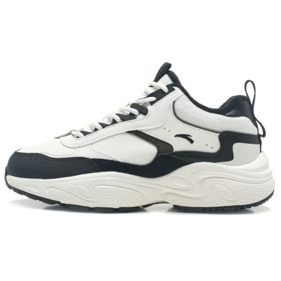 Anta Life Collection Waterproof And Warm Low Top Casual Shoes Men's White Black