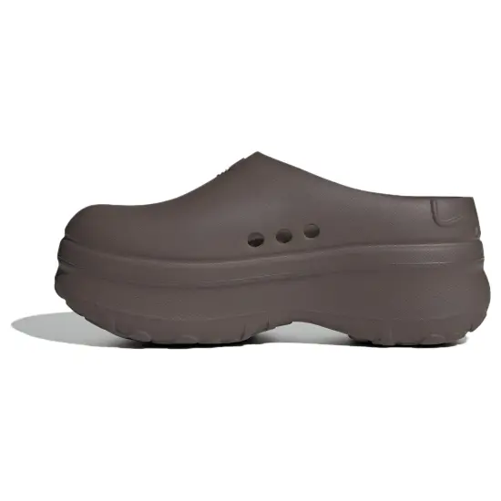 adidas originals Adilette Clog Plush Brown Women's