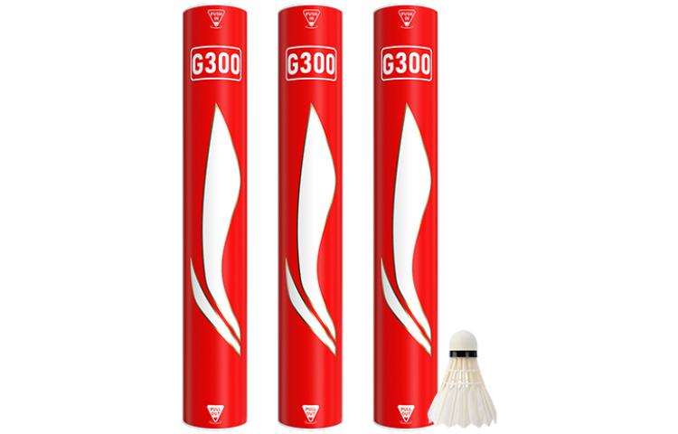 Li Ning G300 Goose Feather Shuttlecock 12 Pack Goose Feather Everyday Shuttlecocks