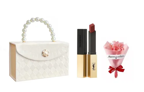 YSL, velvet lipstick, matte gift box, perfume for professional use, french style, translucent shading, sample