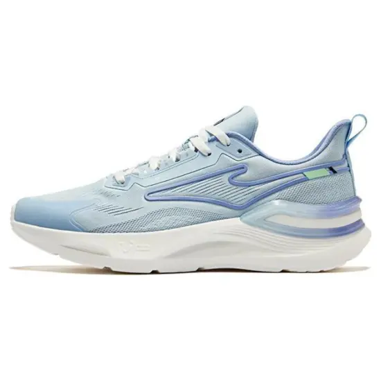 Erke Cushioned Wear-Resistant Breathable Low-Top Running Shoes Men's Blue Purple