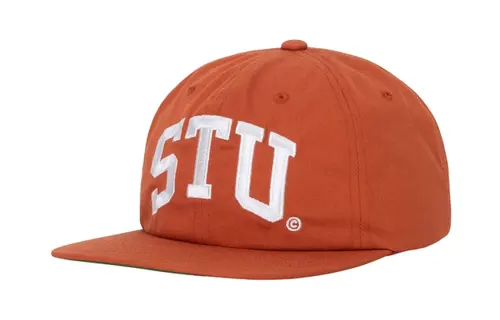 Stussy Cotton Baseball Caps Unisex Orange