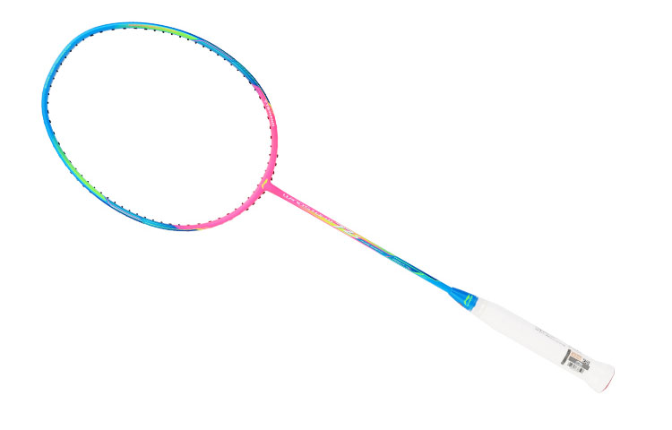 Li Ning Storm WS72 Full Carbon Badminton Rackets Control Type All around Defense Advanced Level 675MM Blue Pink