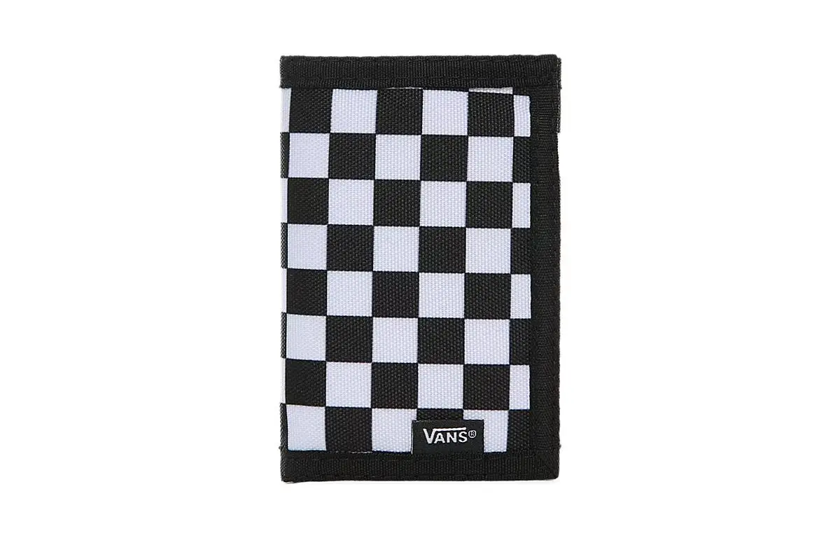 Vans Checkerboard Polyester Coin Purse Wallet Regular Men's Black White