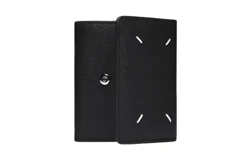 four-stitch leather wallet
