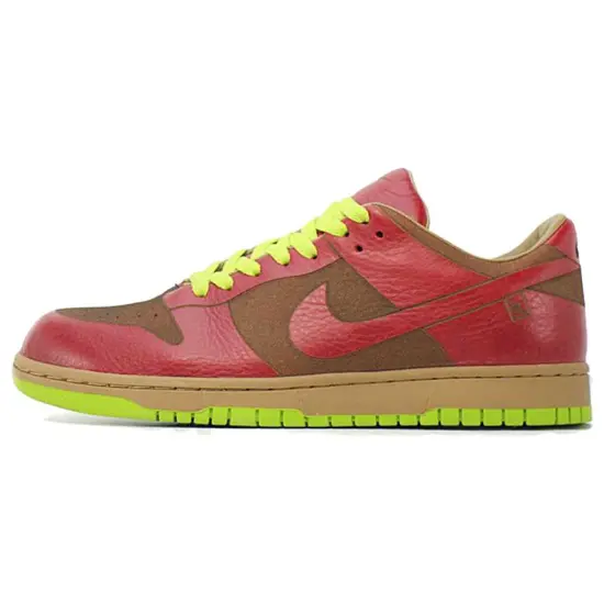 Nike Dunk Low 1-Piece Laser Varsity Red Chartreuse