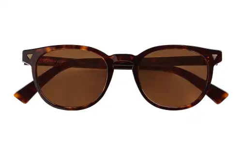 Bottega Veneta Acetate Irregular Shape Sunglasses Women's Tortoiseshell