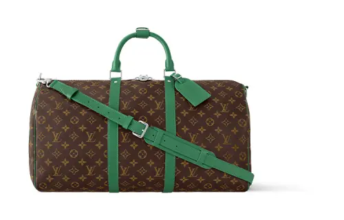 LOUIS VUITTON Keepall Bandouliere 50 Colormania Green