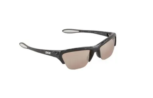 DIOR Irregular Shape Sunglasses Men's Black