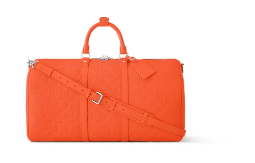 LOUIS VUITTON Keepall Bandouliere 50 Taurillon Colormania Orange