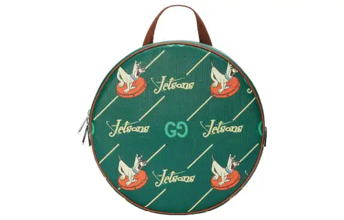 GUCCI Canvas Backpack Kids' Green Multicolor