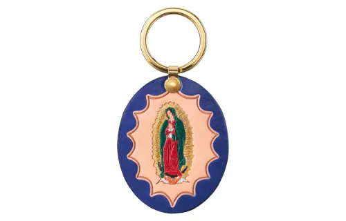 Supreme Guadalupe Leather Keychain