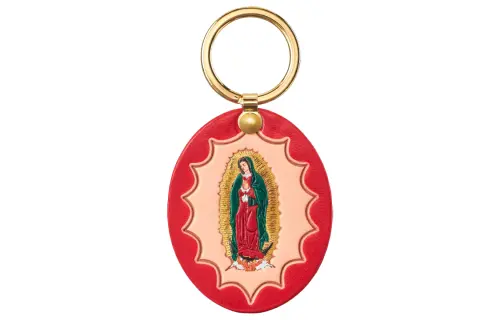 Supreme Guadalupe Leather Keychain
