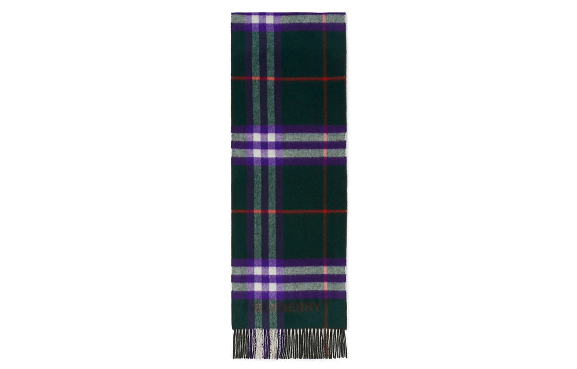 【Previous Season】two-tone checkered cashmere scarf