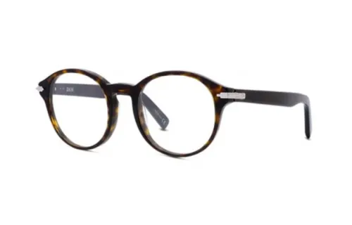 DIOR Acetate Oval Eyeglass Frames Men's Tortoiseshell