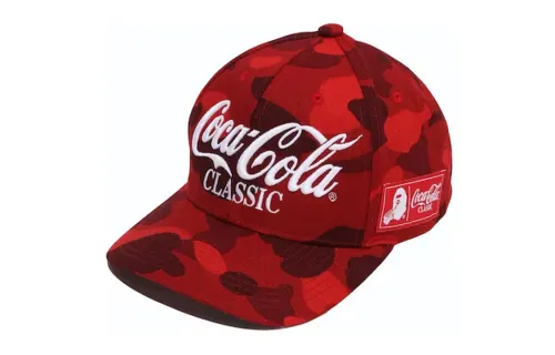 Bape X Coca Cola Color Camo Snap Back Cap
