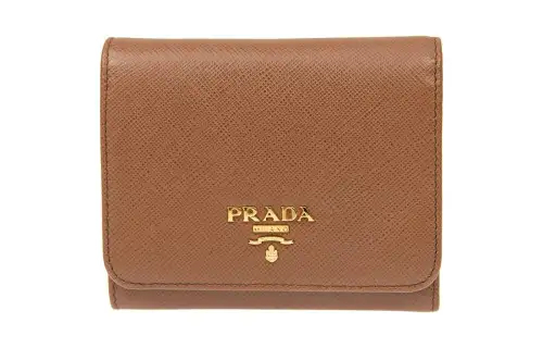 PRADA Calfskin Wallet Regular Women's Brown