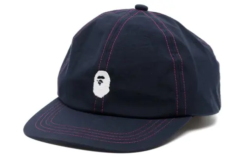 A BATHING APE Baseball Caps Men's Marine Blue