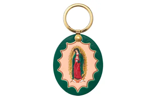 Supreme Guadalupe Leather Keychain