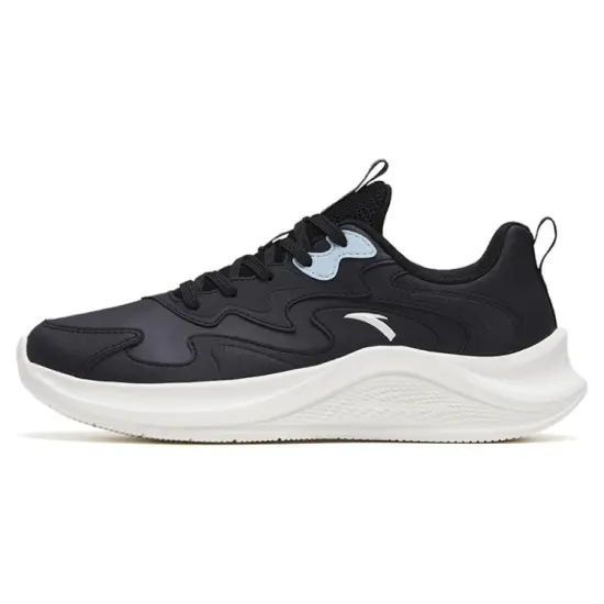 ANTA Lingyun Running Shoes Women's Low-Top Black White Blue