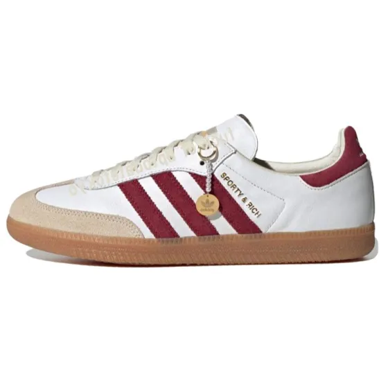 Sporty & Rich X Adidas Samba OG White Core Burgundy