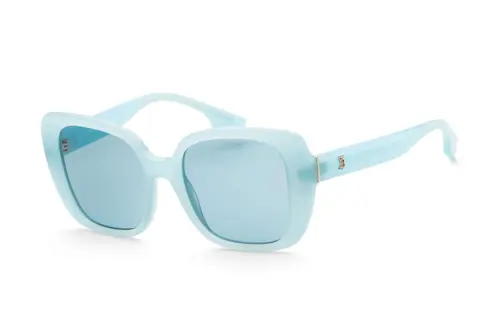 Burberry Acetate Irregular Shape Sunglasses Women's Blue