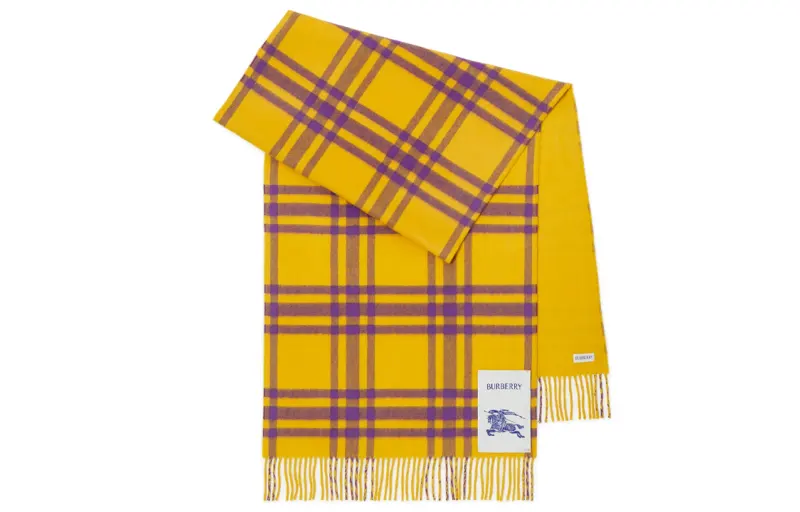Burberry check-pattern frayed kilt