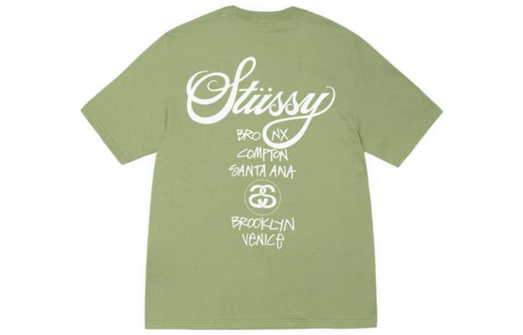 Футболка Stussy x DSM world tour tee (черная) — фото 15