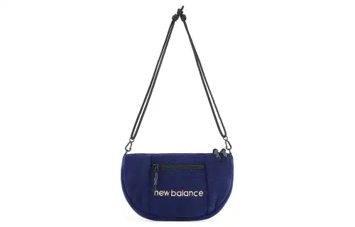 New Balance Fabric Shoulder Bag, Crossbody Bag Regular Unisex Marine Blue
